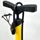 Насос ручний підлоговий велосипедний Man Pump, універсальний насос для накачування велосипедних шин, коліс та м'ячів з 3 насадками та сталевим корпусом Жовтий, KHD-9830-Yellow - зображення 9