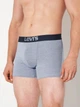 Набір трусів боксерів чоловічих бавовняних Levi`s Men Optical Illusion Boxer Brie 701203921-027 M 2 шт Blue Combo (8720245848510) - зображення 2