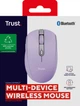Trust Миша Trust Ozaa Compact Multi-Device, WL/BT, фіолетовий - изображение 8