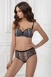 Бюстгальтер Jasmine Tina Megapolis 1052-11 75C черно-серебристый - изображение 2