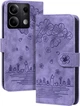 Чехол-книжка SHLab SakuraCat для Xiaomi Redmi Note 13 5G (микрозамша) Lilac (41572-3B) - изображение 1