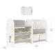 Дитячий стелаж Mealux Crato White (арт. KD-E051 White) - изображение 4