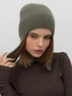 Шапка женская Malisa Бонита 4-032-LT-107 One Size Оливковая - изображение 1