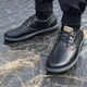 Спортивные мужские кожаные туфли Arizona Black 40 (arizona black) - изображение 7