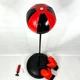 Боксерская детская груша на стойке с перчатками Punching Ball Set, набор для бокса с пружиной, насосом и регулируемой высотой для дома и улицы, спортивный тренажер для детей Красный/черный, PBSE-115 - изображение 4