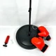 Боксерская детская груша на стойке с перчатками Punching Ball Set, набор для бокса с пружиной, насосом и регулируемой высотой для дома и улицы, спортивный тренажер для детей Красный/черный, PBSE-115 - изображение 8