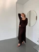 Жіночий літній костюм кардиган+сукня на бретельках Uaclothes 44-46 Коричневий (like34597-150101357) - зображення 2