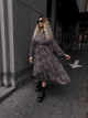 Жіноча легка міді сукня з довгим рукавом Uaclothes 48-50 Коричневий (like34591-150041371) - зображення 1