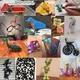 3D Ручка для детей 3Д ручка 3-го поколения с дисплеем LCD с Эко Пластиком и трафаретом желтая - изображение 4