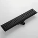 Трап для душа линейный GAPPO G85007-36 Black черный из нержавеющей стали 70x500 мм с решеткой (G85007-36) - изображение 2