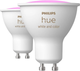 Zestaw inteligentnych żarówek Philips Hue White and Color Ambiance 4.2W GU10 EU 2 szt. (872016922981500) - obraz 1