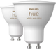 Zestaw inteligentnych żarówek Philips Hue White and Color Ambiance 4.2W GU10 EU 2 szt. (872016922981500) - obraz 2