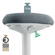Stołek biurowy Leitz Ergo 65450085 25 cm Grey (4002432138425) - obraz 4