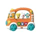 Автобус-каталка WToys 19479 с регулировкой громкости, мелодиями, песнями, сказками и подвижными деталями - изображение 1