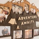 Деревянная настенная мультирамка «Adventure Awaits» в форме гор на 10 фото 79х59 см от The Frame Depot (mountain_adventure) - изображение 4