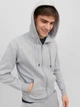 Толстовка на молнии мужская Jack & Jones 12249342 2XL Light Grey (5715434106291) - изображение 3