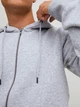 Толстовка на молнии мужская Jack & Jones 12249342 2XL Light Grey (5715434106291) - изображение 4