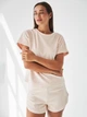 Піжама (футболка + шорти) жіноча BARWA garments 0277/278 L Персикова (2112772783260) - зображення 7