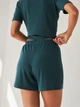 Пижама (футболка + шорты) женская BARWA garments 0315/313 M Зеленая (2113153132318) - изображение 9