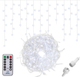 Kurtyna świetlna Springos CL0304 Sople 300 LED z pilotem Zimna biała (5907719412696) - obraz 1