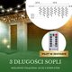 Kurtyna świetlna Springos CL0305 Sople 300 LED z pilotem Ciepła biała (5907719412702) - obraz 7