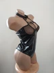 Сексуальний боді під латекс латексний боді імітація латексу Sexy XS/S чорний (3-30) - зображення 14