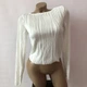 Жіноча кофтинка кофточка водолазка блузка Honey Fashion Accessories XS/S білий (10-21) - зображення 3