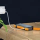 Повербанк Promate Solartank-20pdqi 20000mah Сонячна Панель Та Ліхтарик Чорно Помаранчевий Зарядний Пристрій (314400) - зображення 5