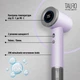 Фен для сушки шерсти домашних животных Tauro Pro Line с технологией генерации отрицательных ионов Розовый (TPL70273) - изображение 5
