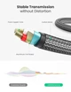 Аудіокабель UGREEN AV127 3.5mm to 6.35mm TRS Stereo Audio Cable 2m (Gray)(UGR-10628) (UGR-10628) - зображення 5