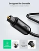 Аудіокабель UGREEN AV122 Toslink Optical Audio Cable 2m (Black)(UGR-70892) (UGR-70892) - изображение 3