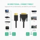 Кабель UGREEN HD106 HDMI до DVI Cable 1m (Black)(UGR-30116) (UGR-30116) - зображення 5