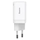 Сетевого зарядного пристрою Baseus Super Si Pro Quick Charger C+U 30W EU White (CCSUPP-E02) - зображення 1