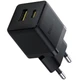 Мережевий зарядний пристрій Baseus Palm Fast Charger C+U 30W EU Cluster Black (P1011160A113-00) - изображение 3