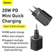 Мережевий зарядний пристрій Baseus Super Si Quick Charger 1C 20W EU Black (CCSUP-B01) - изображение 13