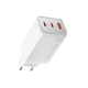 Мережевий зарядний пристрій ESSAGER ECT67W Gan 1USB 2T-C 67W white (ECT67W-LJB02-Z) - изображение 1