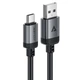 Кабель ACEFAST C20-04 USB-A до USB-C алюмінієвий alloy charging data cable Black (6974316283782) - зображення 1