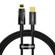 Кабель Baseus Explorer Series Auto Power-Off Fast Charging Data Cable Type-C to IP 20W 1m Black (CATS000001) - зображення 1