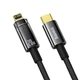 Кабель Baseus Explorer Series Auto Power-Off Fast Charging Data Cable Type-C to IP 20W 1m Black (CATS000001) - зображення 3