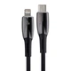 Кабель Baseus Glimmer Series Fast Charging Data Cable Type-C to iP 20W 1m Black (CADH000001) - зображення 4