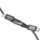 Кабель ACEFAST C1-03 Type-C to Type-C 3A, 1.2m, nylon, aluminum connectors, Black (AFC1-03B) - изображение 2