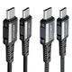 Кабель ACEFAST C1-03 Type-C to Type-C 3A, 1.2m, nylon, aluminum connectors, Black (AFC1-03B) - изображение 5