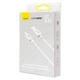 Кабель Baseus Superior Series (SUPERVOOC) Fast Charging Data Cable USB to Type-C 65W 2m White (CAYS001002) - изображение 2
