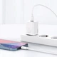 Мережевий зарядний пристрій Baseus Super Si 1C 20W With Simple Wisdom Data Cable Type-C/iP 1m White (TZCCSUP-B02) - изображение 4