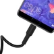 Кабель BOROFONE BX30 USB to Type-C, 3A, 1m, silicone, TPE connectors, Black (6931474706928) - зображення 3