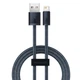 Кабель Baseus Dynamic Series Fast Charging Data Cable USB to iP 2.4A 1m Slate Gray (CALD000416) - изображение 1