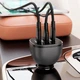 Автомобільний зарядний пристрій ACEFAST B14 165W (2*USB-C+USB-A) 3-port car charger Black (6974316282938) - изображение 6