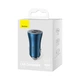 Автомобільний зарядний пристрій Baseus Golden Contactor Pro Dual Fast Charger Car Charger C+C 40W Blue (CGJP000003) - зображення 2