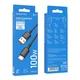 Кабель BOROFONE BX93 Super power 100W charging data cable Type-C Black (6941991103179) - изображение 2