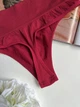 Женские трусики-стринги на высокой посадке (арт. 6018) - XL/2XL - Винний - изображение 3